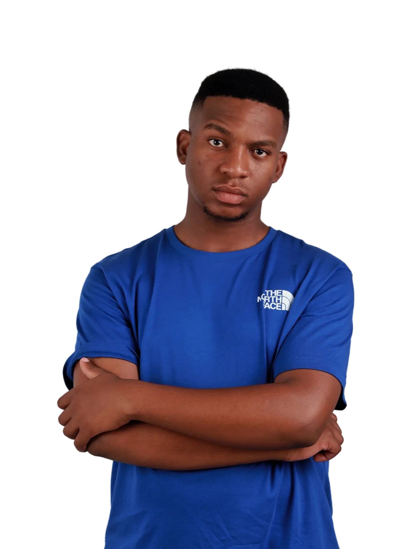 Skhokhie Da DeeJay, Amapiano DJ and producer, arms folded